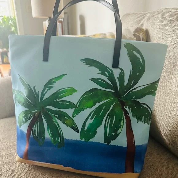 Kate Spade Novelty Blue "I Need A Vacation"
MAXI Tote Bag Bon Shopper - Picture 13 of 13
